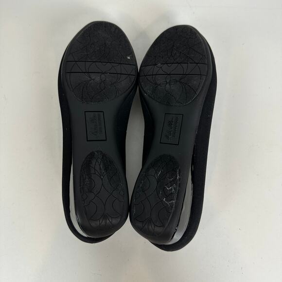 Abella Desiree Women’s Shoes Size 7.5 Black Wedge Slip-On Round Toe Loafers NEW - Picture 9 of 10